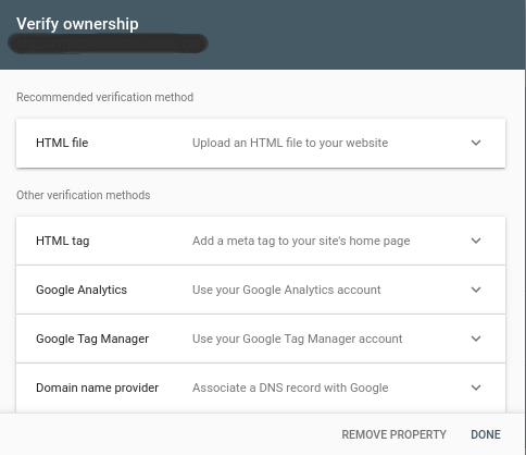 Google Webmaster Tool- Verify Ownership